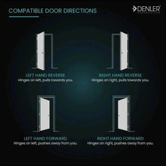 Denler DL05 Smart Door Lock, Fingerprint Lock, Digital Door Lock, Inbuilt Wi-Fi, Fingerprint Lock, RFID Card, PIN, Keys - Denler