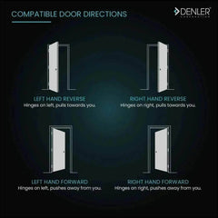 Denler DL05 Smart Door Lock, Fingerprint Lock, Digital Door Lock, Inbuilt Wi-Fi, Fingerprint Lock, RFID Card, PIN, Keys - Denler