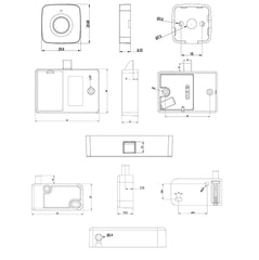 Denler DR4 Drawer Lock for Drawers & Cabinets 1 Year Warranty - Denler